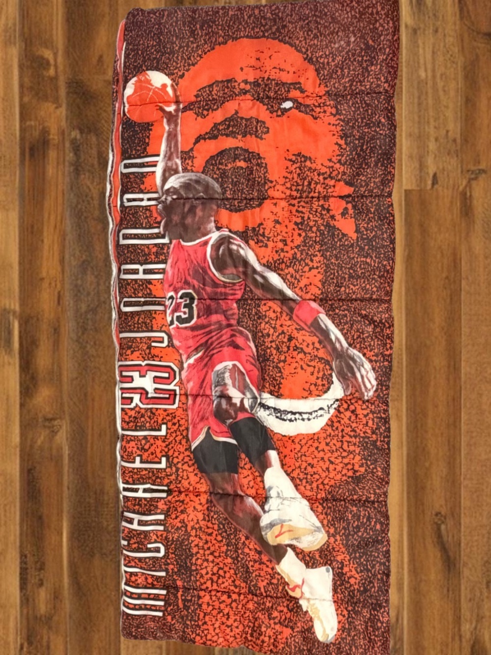 Vintage Michael Jordan Sleeping Bag Twin Size NBA 90s Bulls Graphic